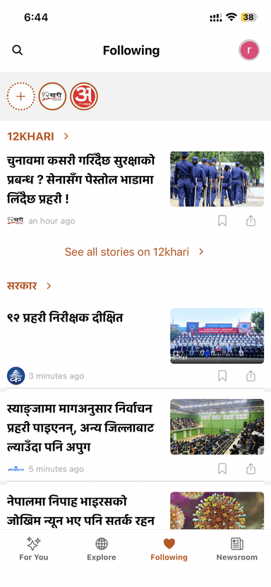 Follow Tags & Sources